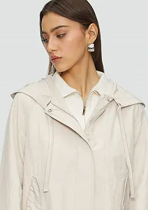 Жіноча парка QS Нейлон з капюшоном synthetic.ua - Фото 1