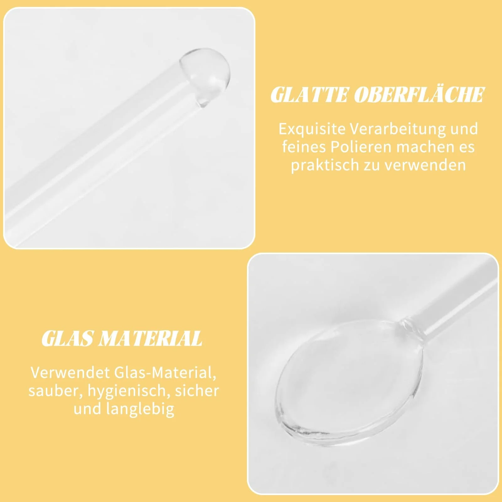 Скляні ложки Набір з 6 штук, фото №6