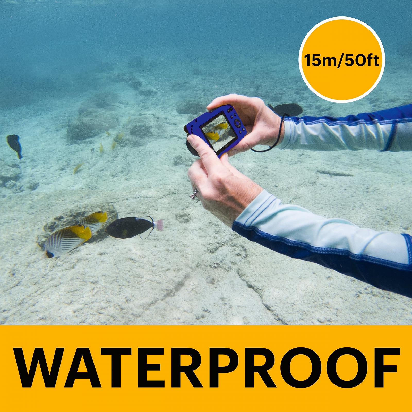 Цифровой фотоаппарат KODAK Pixpro WPZ2 Компактный 16 Мп, Водонепроницаемый до 15 м, Ударопрочный, Видео 720p, LCD Экран 2.7 - Li-ion Аккумулятор, Синий, фото №5