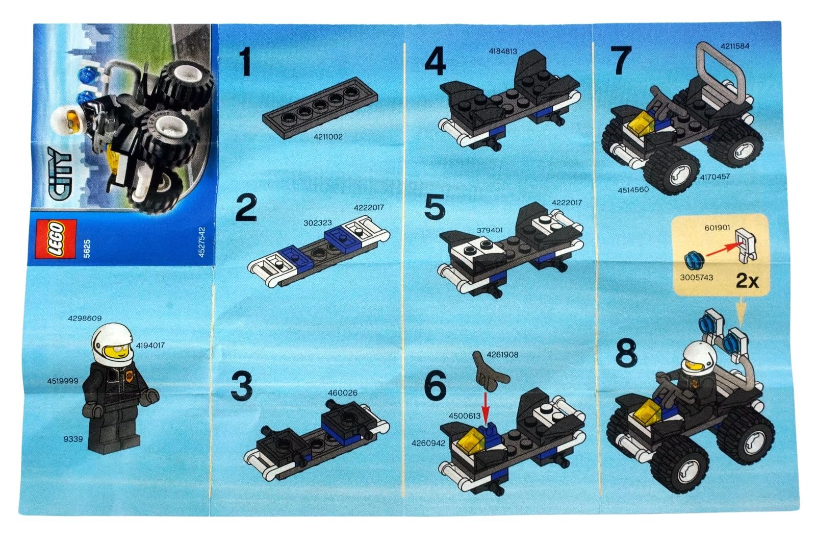 Конструктор LEGO City Police 4x4 5625 (в пакеті), фото №8 Конструктор LEGO City Police 4x4 5625 (в пакеті), фото №8
