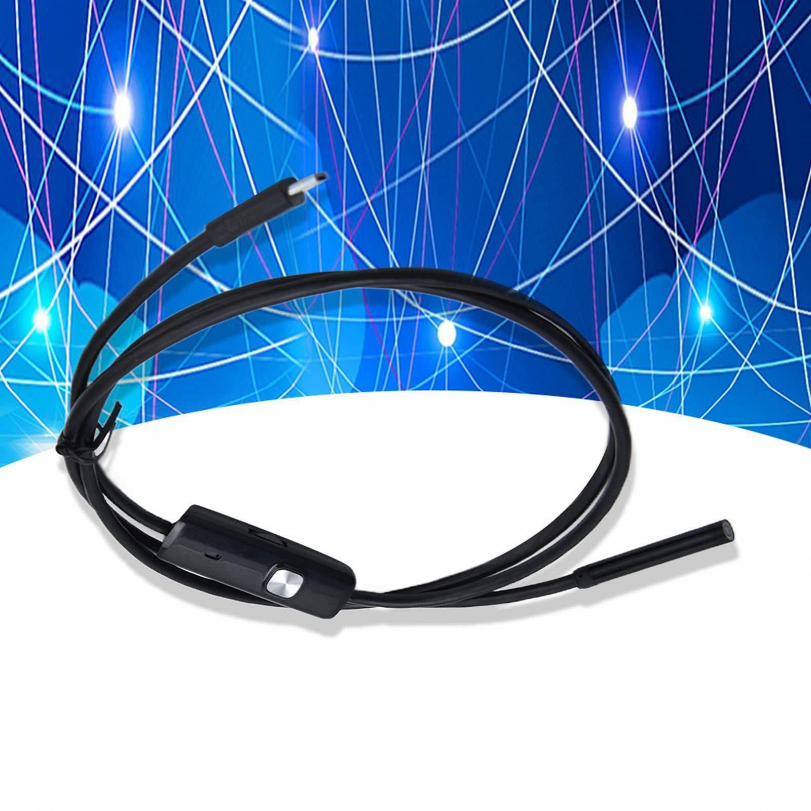 Водонепроницаемая USB камера-эндоскоп с LED подсветкой для Android, 5 м (16.4 фута), черный, фото №4