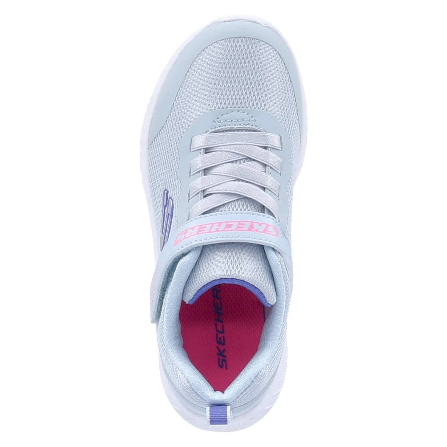 Кроссовки Skechers Microspec Max Plus Subtle Steps для девочек 303546L LTBL Голубой, фото №7