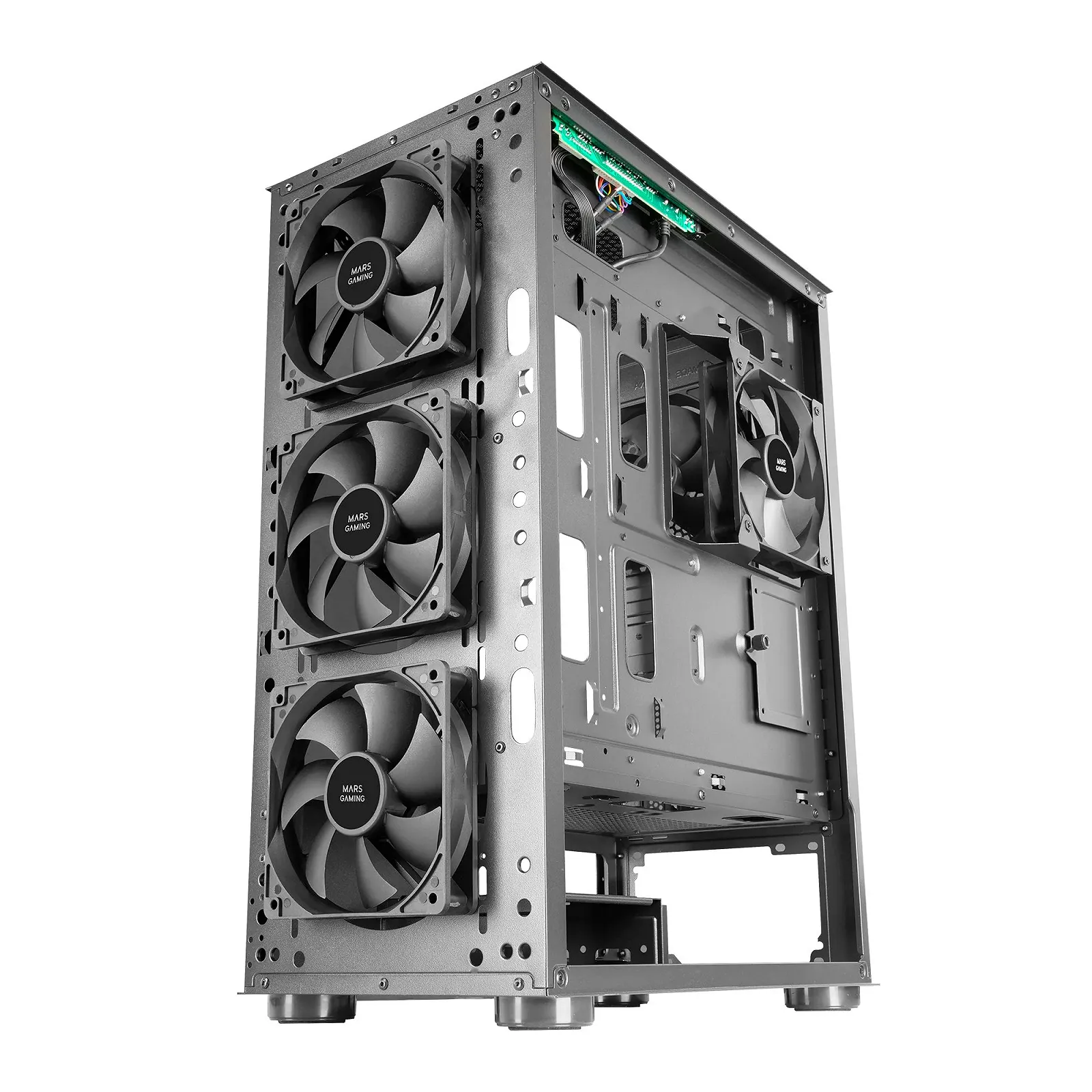 Корпус Mars Gaming MC-PRO2 Tower / без БЖ / Чорний, фото №4