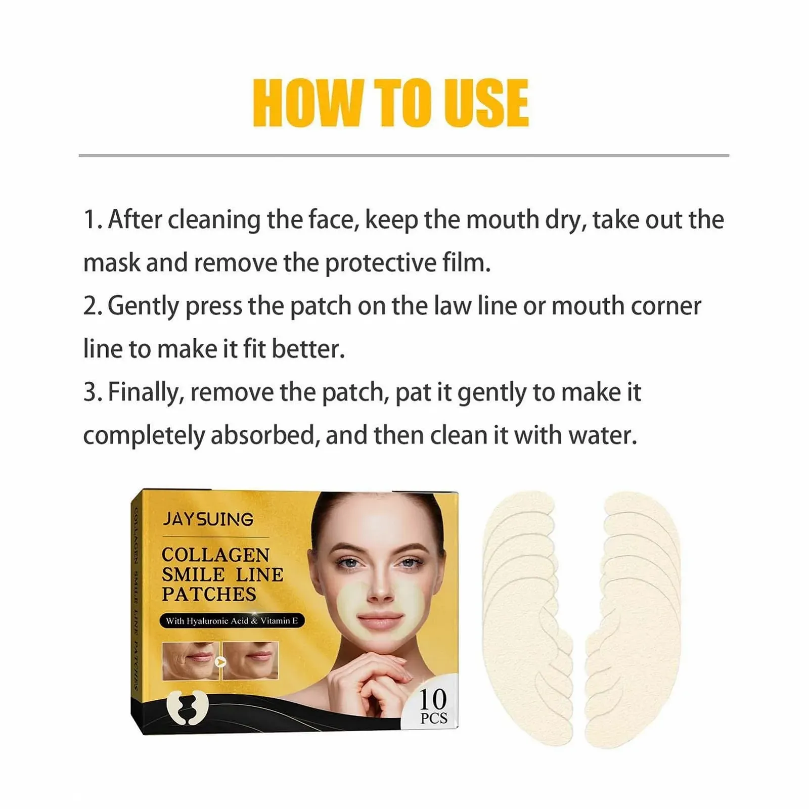 Патч для носогубних складок Pologmase, для пружності шкіри, фото №7