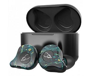 Бездротові Bluetooth навушники Sabbat E12 Ultra Dream Stone c підтримкою aptX Чорно-зелений - Фото 1