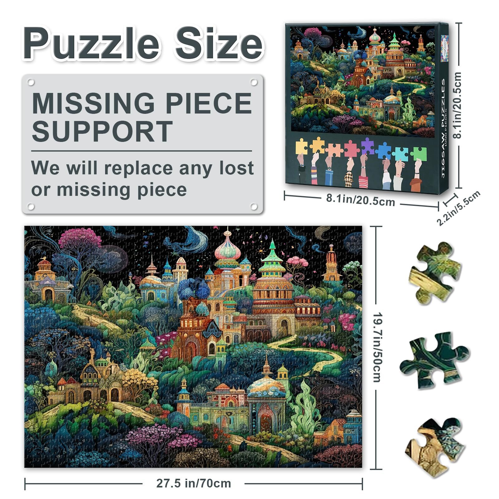 Пазл Fantasy World Magic Scene 1000 деталей 70 x 50 см, фото №3