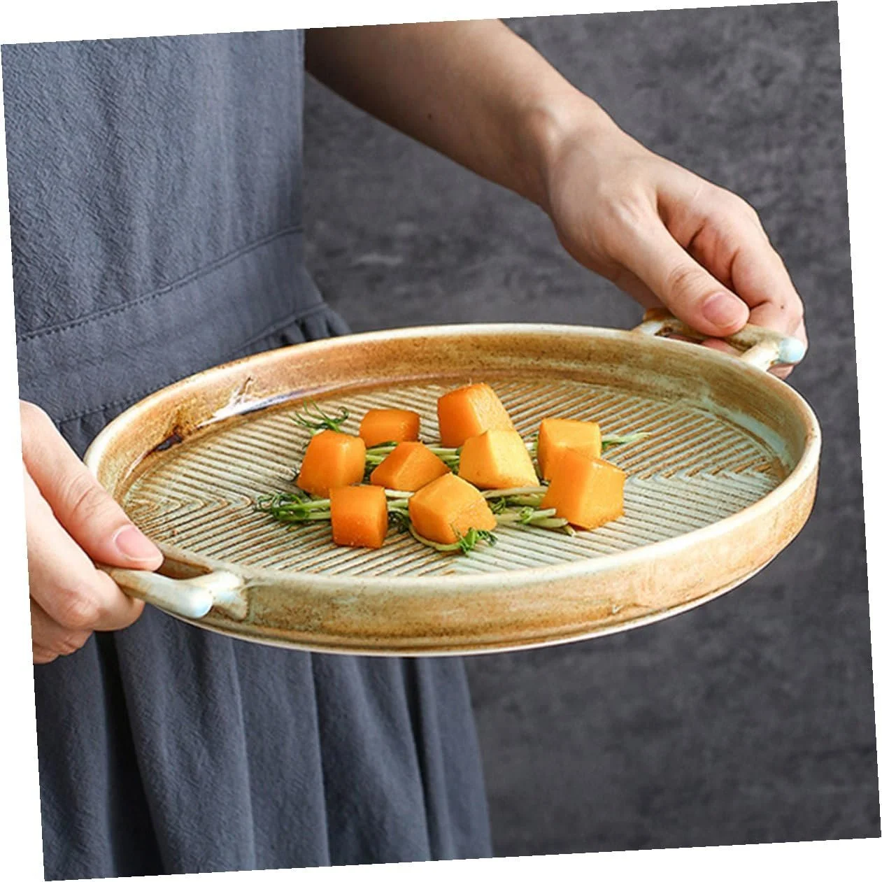 Форма для запікання Retro керамічна квадратна з ручками термостійка, фото №4