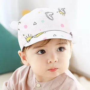 Бейсболка Glücksvogel Baby Sun Hat Бавовняна з широкими полями та шнурком UPF 50+ synthetic.ua - Фото 1