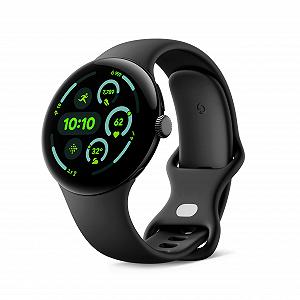 Смарт-годинник Google Pixel Watch 3 (45 мм) LTE, матовий чорний алюмінієвий корпус, обсидіановий ремінець - Фото 1