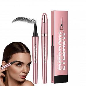 Карандаш для бровей Magischer Augenbrauenstift Wasserfest 3D Microblading 4 Mikrogabelspitzen Серый synthetic.ua - Фото 1