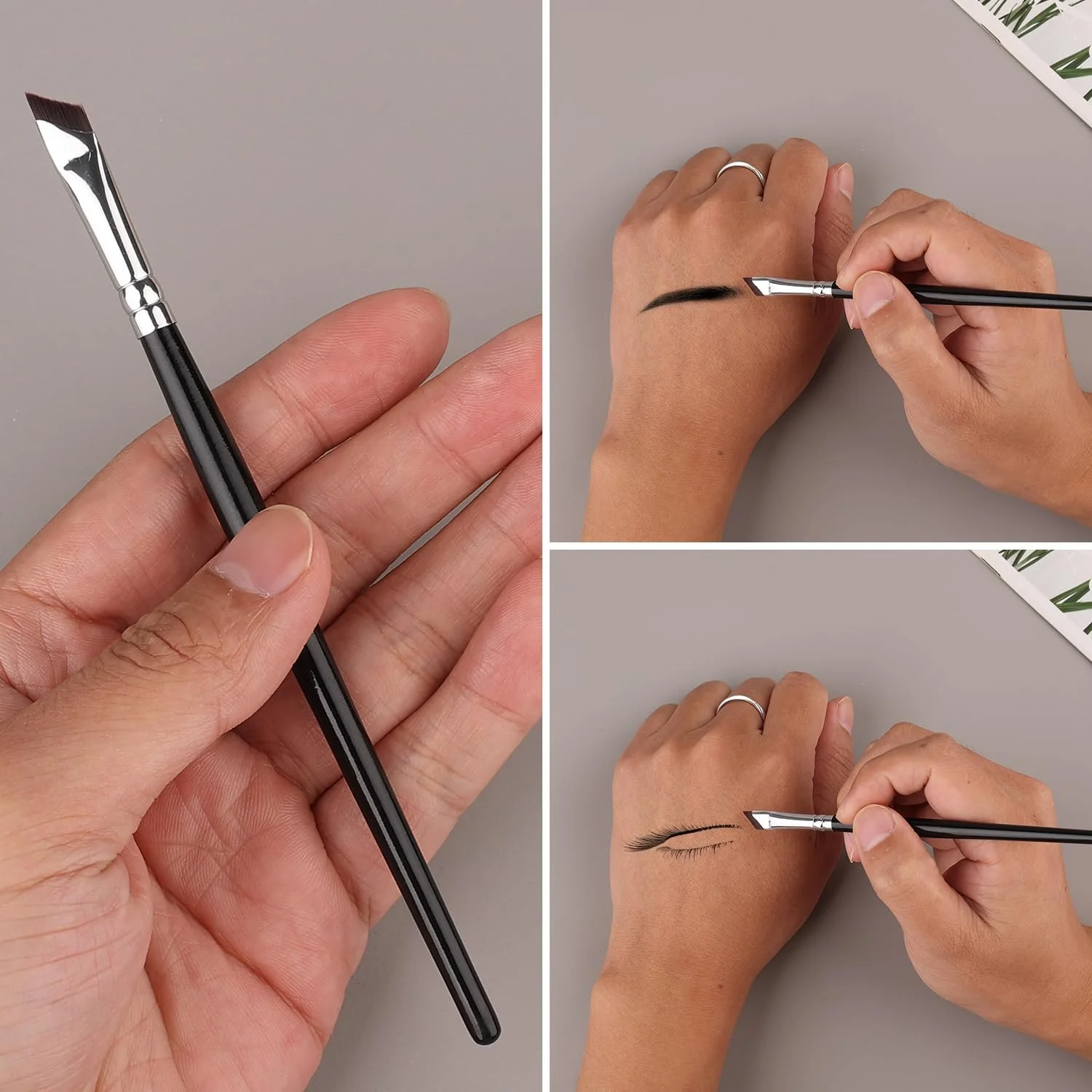 Набор из 2 наборов кистей для подводки из силикона, фото №4