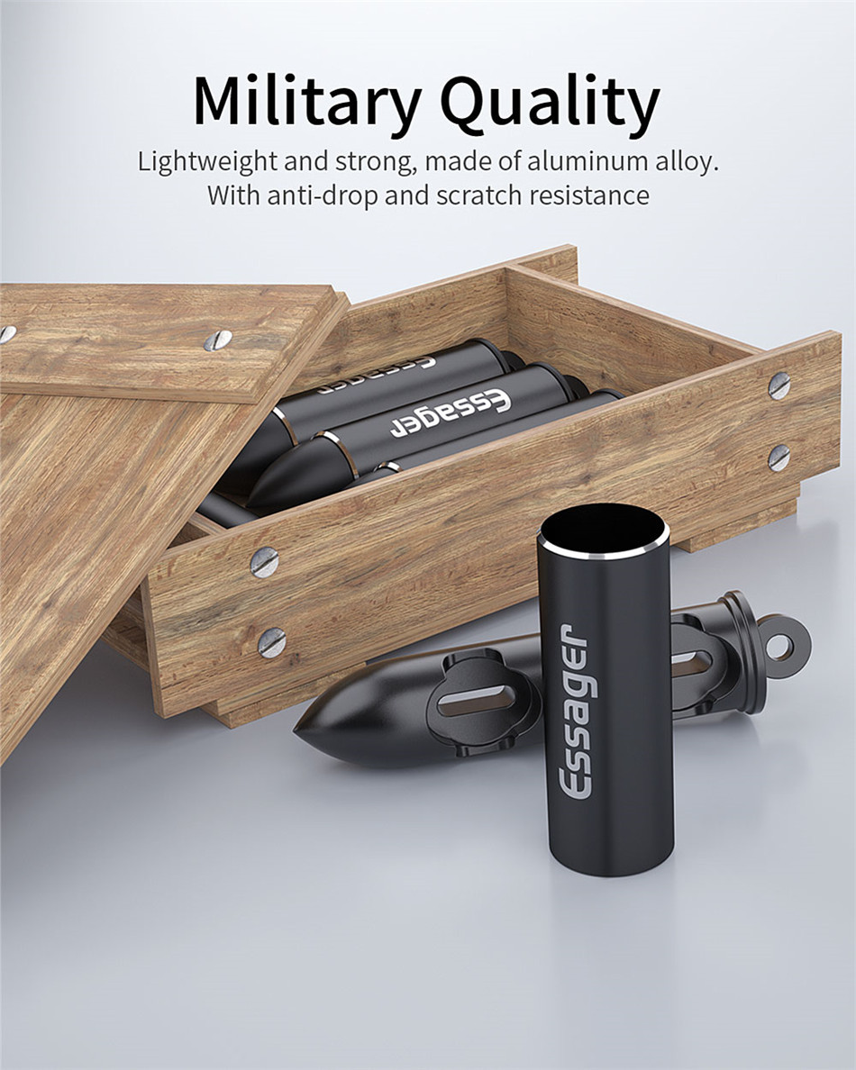 Портативний контейнер чорний ESSAGER для зберігання коннекторів PS, фото №5