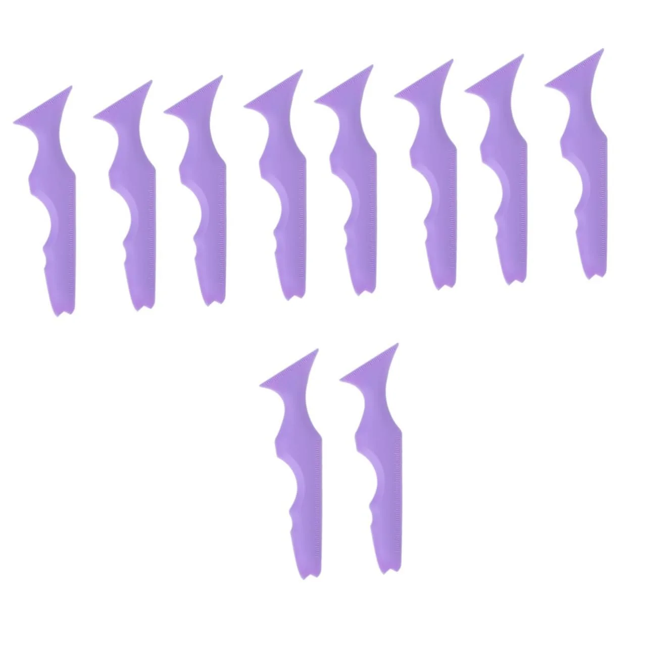 Аппликаторы для подводки Beaupretty 10 шт, силиконовые трафареты, фото №1