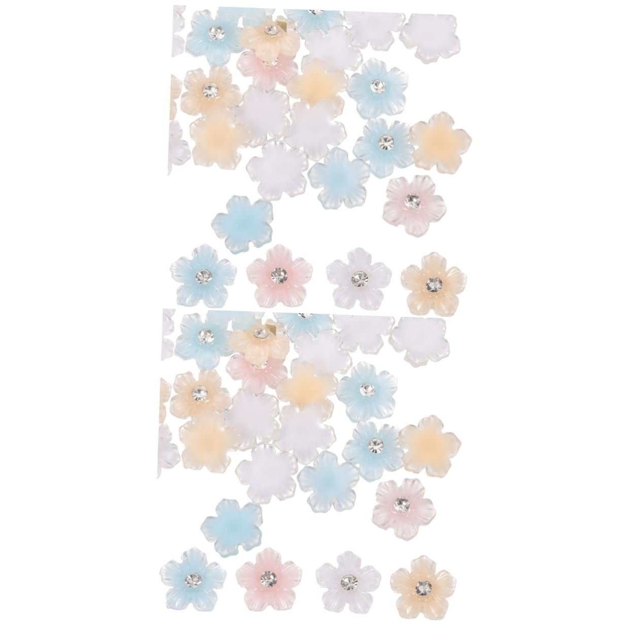 Квіти minkissy Різнокольорові стрази, фото №1