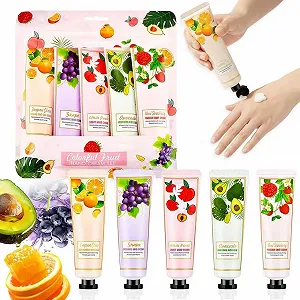 Набор мини-кремов для рук (5 шт.) - Идея подарка для женщин - Интенсивный увлажняющий крем против очень сухой и потрескавшейся кожи рук для праздников, подарочный крем для ухода на День Святого Валентина, День рождения, Рождество - Фото 1