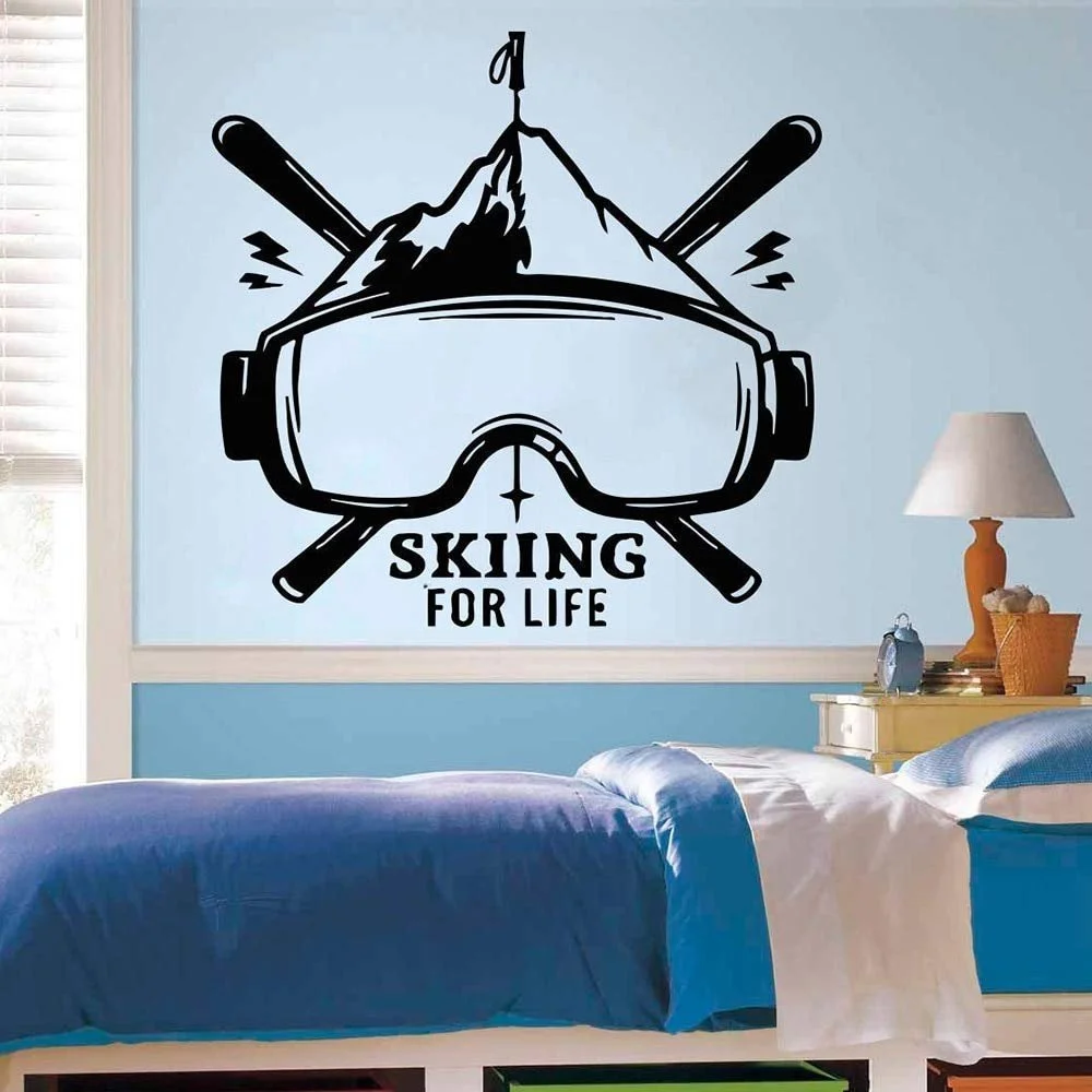 Наклейка на стіну Ski Sign Quote For Life 57 x 58 см, фото №1