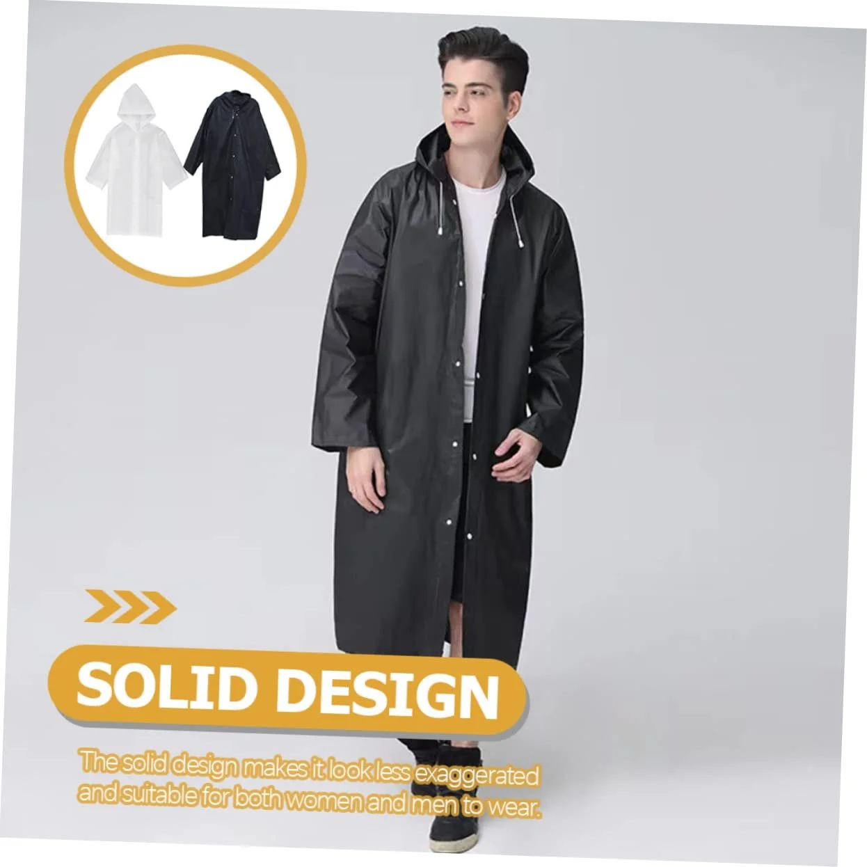 Дощовик CALLARON, 8 шт., з широким отвором для дорослих, Багаторазові аварійні дощовики, Унісекс, EVA, фото №2