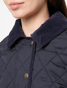 Жіноче стьобане пальто GANT з деталями з корду synthetic.ua - Фото 1