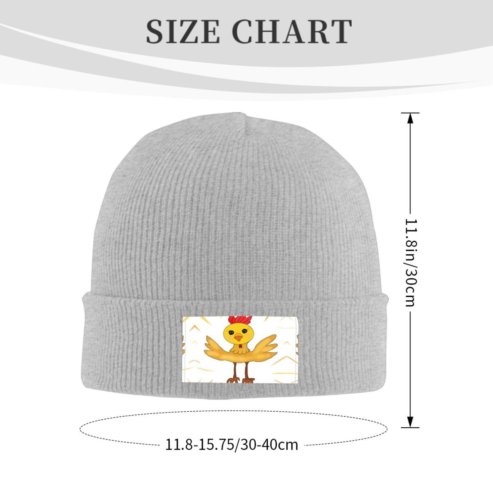 Вязаная шапка BROLEO Черная узор Rooster Dance, фото №2