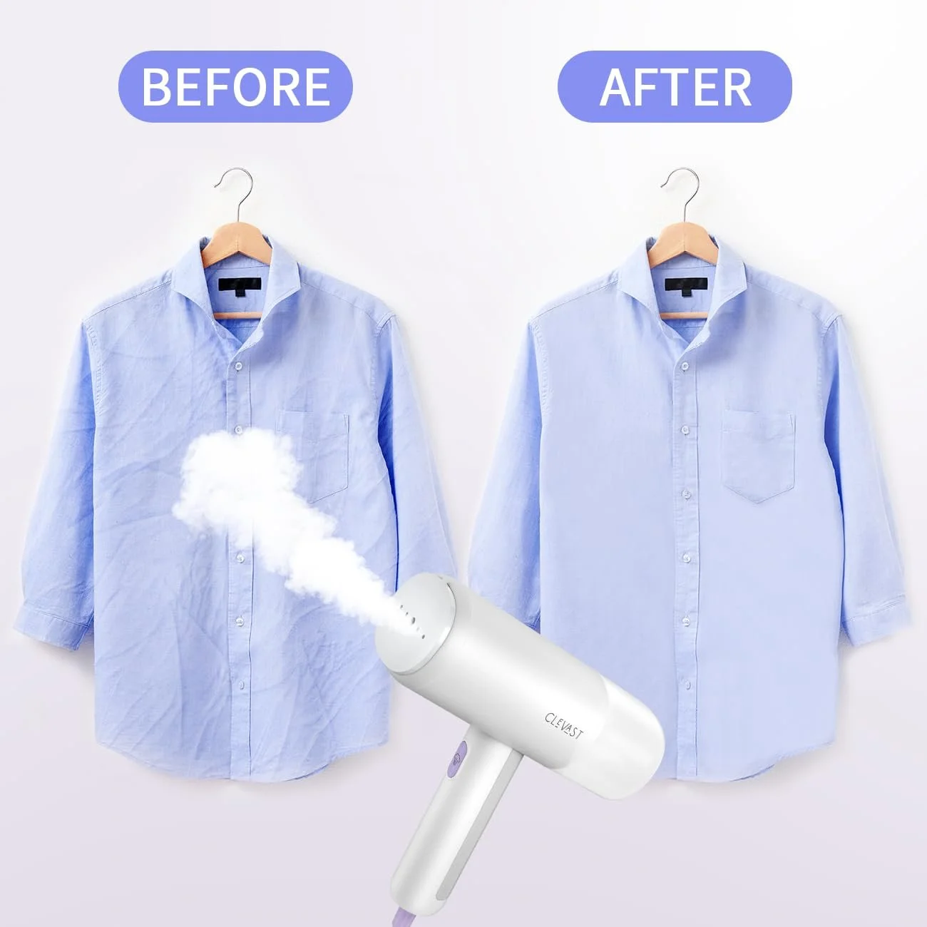 Отпариватель CLEVAST Foldable 1000 Вт 150 мл, фото №2