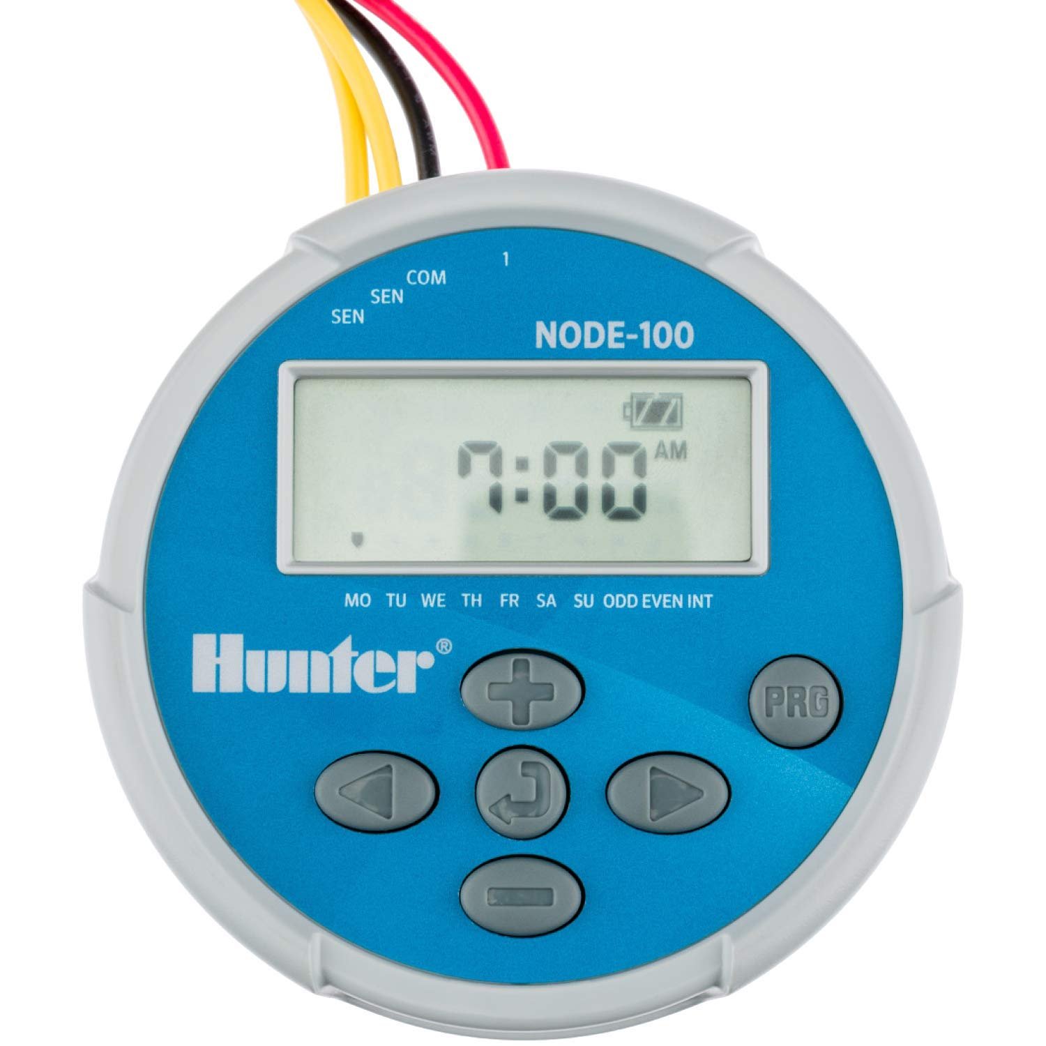 Контролер, таймер поливу Hunter NODE NODE-100 Battery Controller із соленоїдом Blue Grey, фото №2 Контролер, таймер поливу Hunter NODE NODE-100 Battery Controller із соленоїдом Blue Grey, фото №2