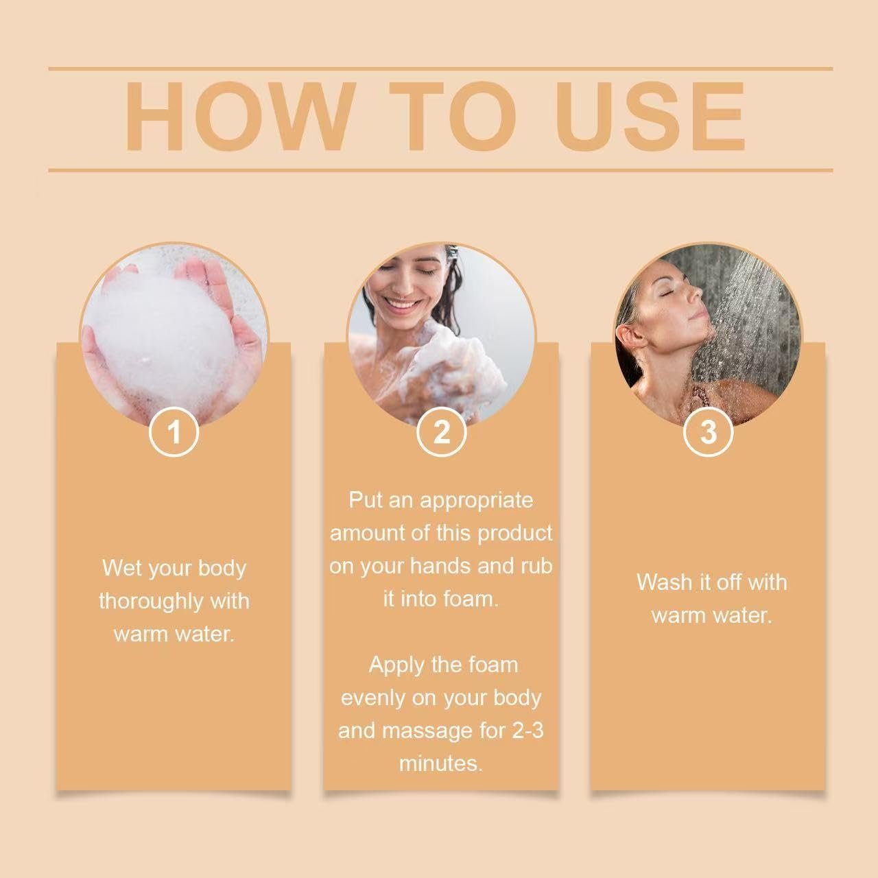 Гель для душу з хурмою для усунення запаху тіла 1 шт., фото №7