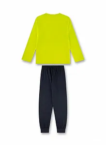 Піжама Sanetta для хлопчиків довга зелена synthetic.ua - Фото 1