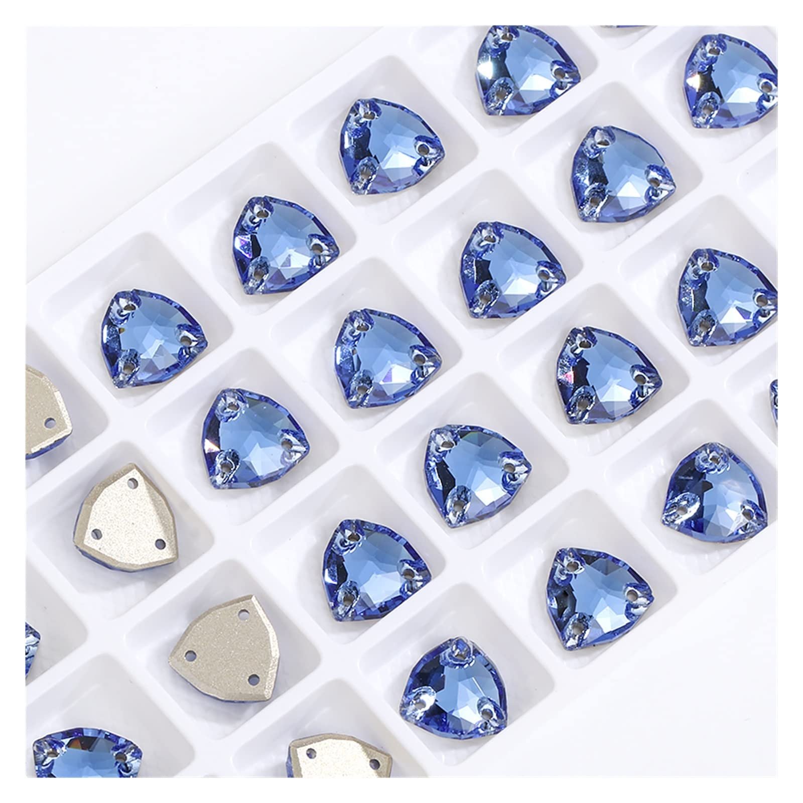 Стразы Треугольные Стеклянные 16 мм (18 шт) 206 Сапфир, фото №1 Стразы Треугольные Стеклянные 16 мм (18 шт) 206 Сапфир, фото №1