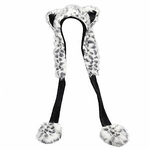 Мягкая плюшевая шапка Ldabrye с мультяшными ушками - Фото 1