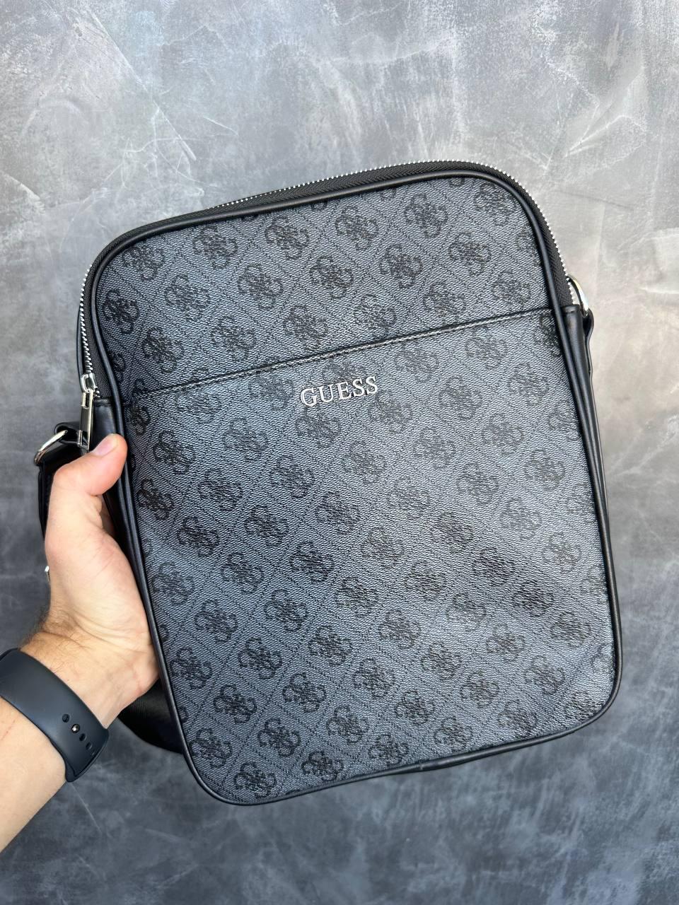 Мужская сумка через плечо Guess брендовая сумка-планшетка Гесс стильная барсетка для мужчины, фото №3 Мужская сумка через плечо Guess брендовая сумка-планшетка Гесс стильная барсетка для мужчины, фото №3