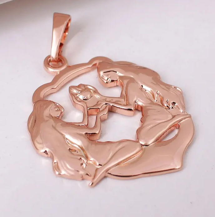 Кулон знак зодіаку-Близнюки для жінок, фото №3