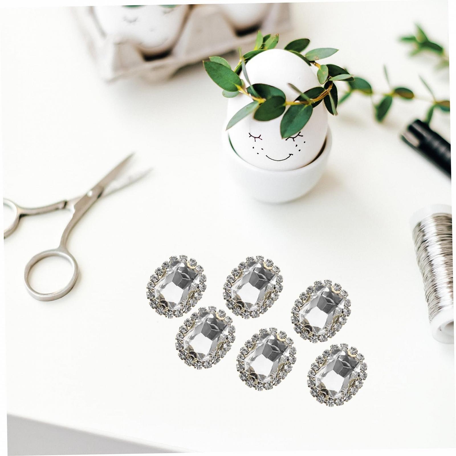 Стразы Простые Золотые Блестящие Стразы для ногтей Белая Медь, 20 шт, фото №6