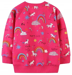 Дитяча Толстовка для Дівчат Милий Мультяшний Пуловер Бавовняний synthetic.ua - Фото 1