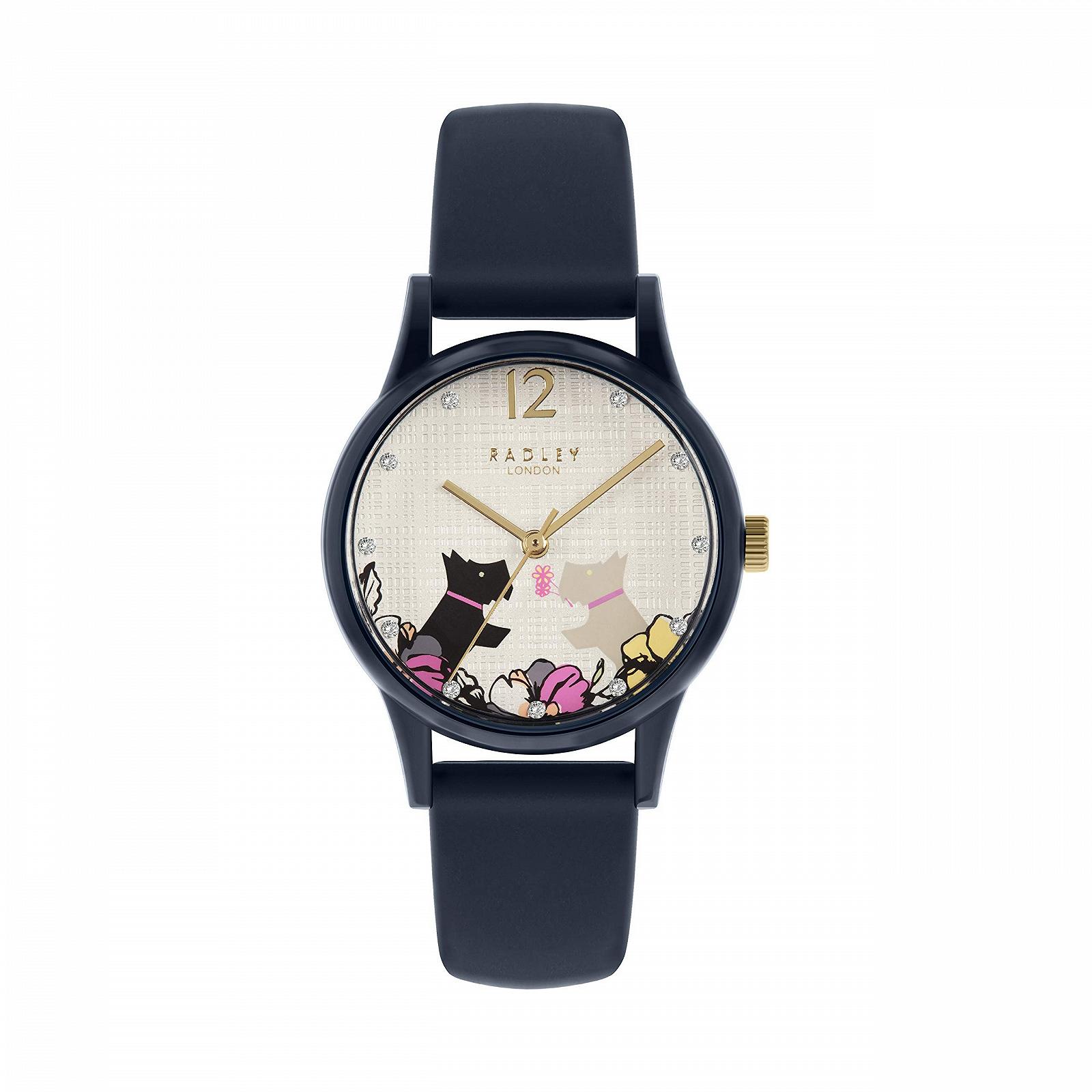 Жіночий Годинник RADLEY Say It with Flowers RY2983 Синій Зображення Песиків Синій Fashion Casual, фото №1