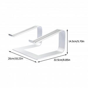 Подставка для ноутбука Yardenfun 1 шт, алюминиевый сплав, съемная, вентилируемая подставка для ноутбука, подходит для планшетов и ноутбуков для дома и офиса synthetic.ua - Фото 1