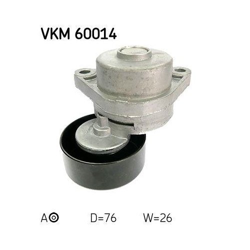 Натягувач поліклинового ременя SKF VKM 60014 для CHEVROLET DAEWOO BUICK (SGM), фото №2 Натягувач поліклинового ременя SKF VKM 60014 для CHEVROLET DAEWOO BUICK (SGM), фото №2