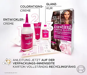 Набор краски для волос L'Oreal Paris Casting Creme Gloss / № 834 медно-золотой блонд / 1 шт. synthetic.ua - Фото 1