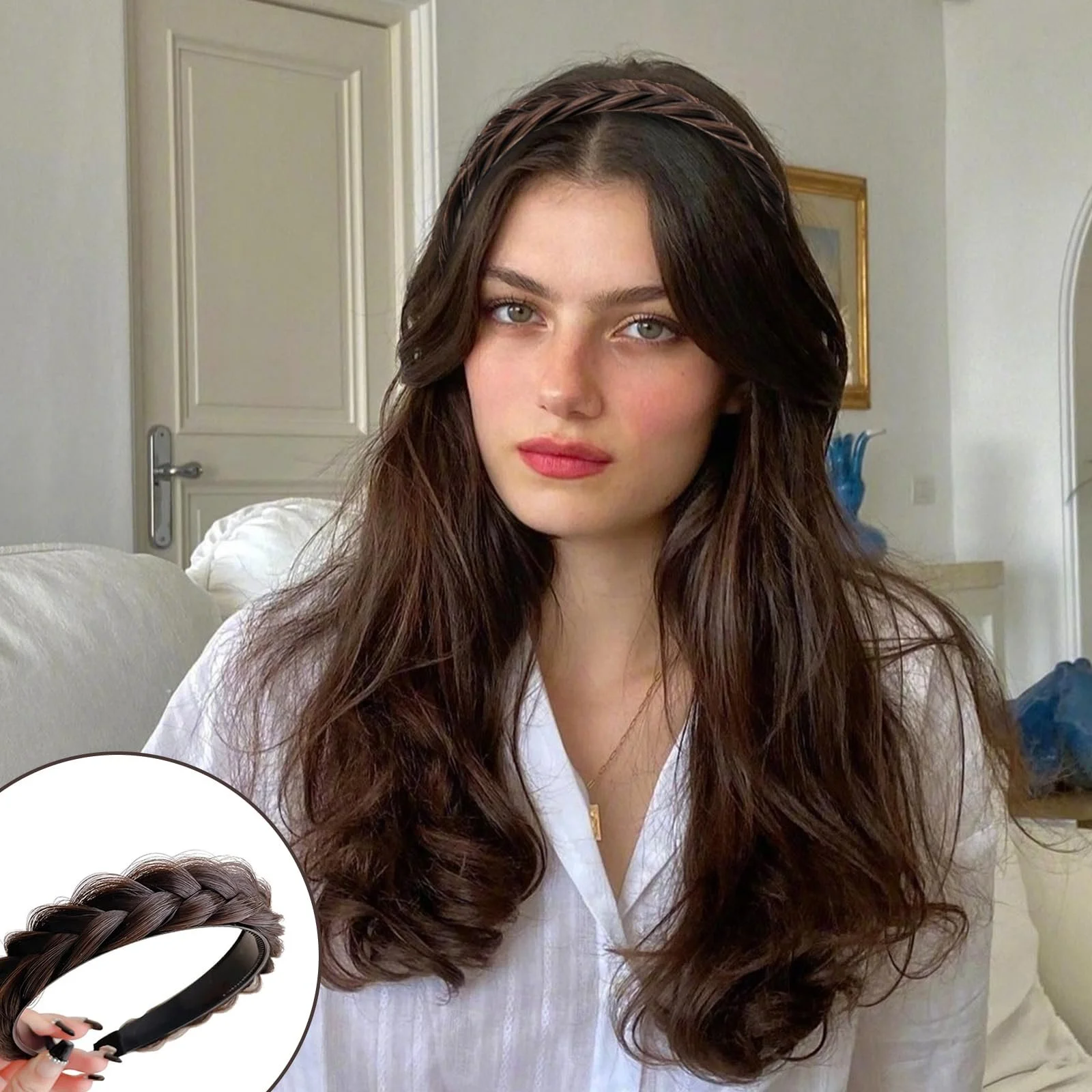 Обруч для волосся Плетений Подвійний Колір, 2 шт, фото №6 Обруч для волосся Плетений Подвійний Колір, 2 шт, фото №6