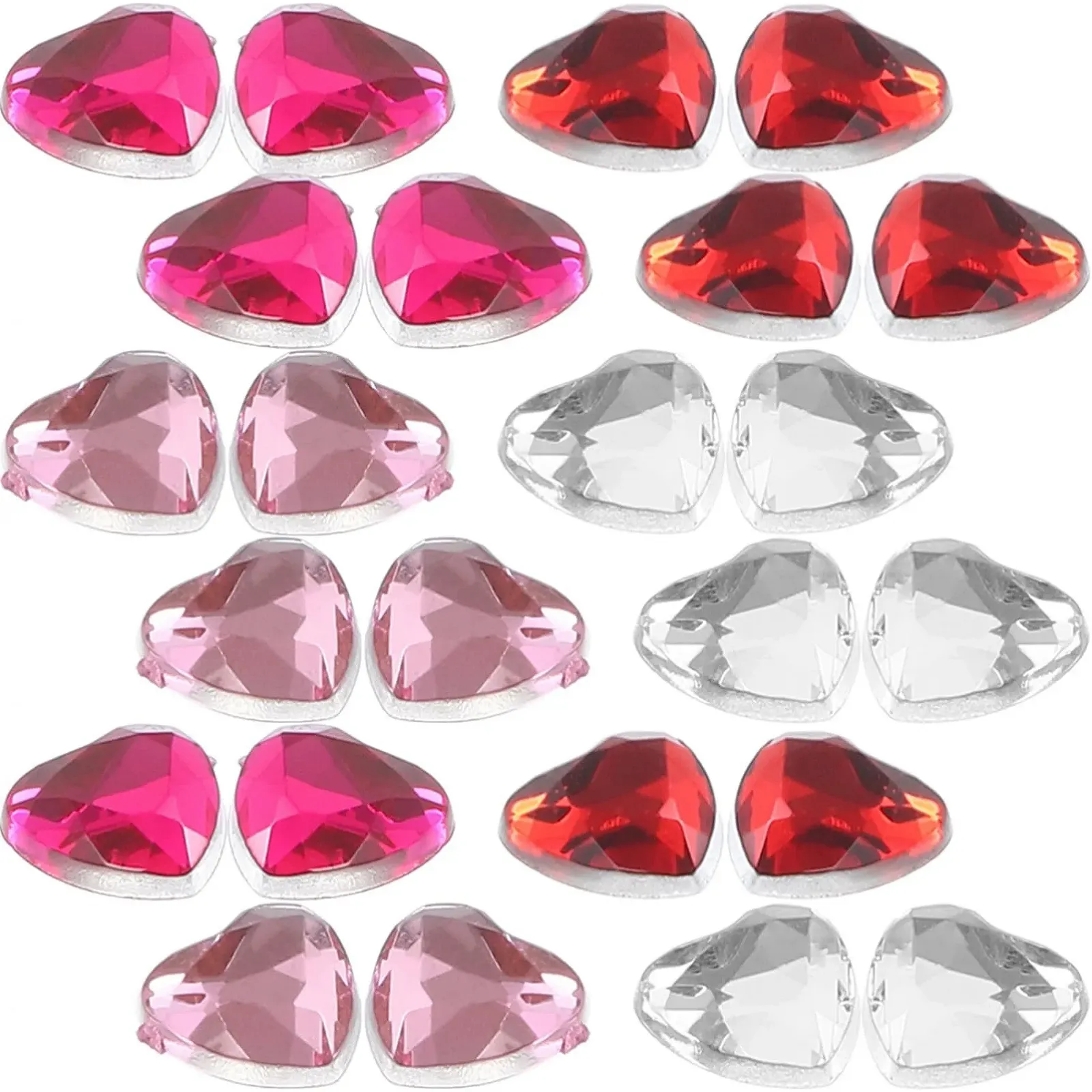 Стрази Прикраса для нігтів Серце NUOBESTY 400 шт., фото №1