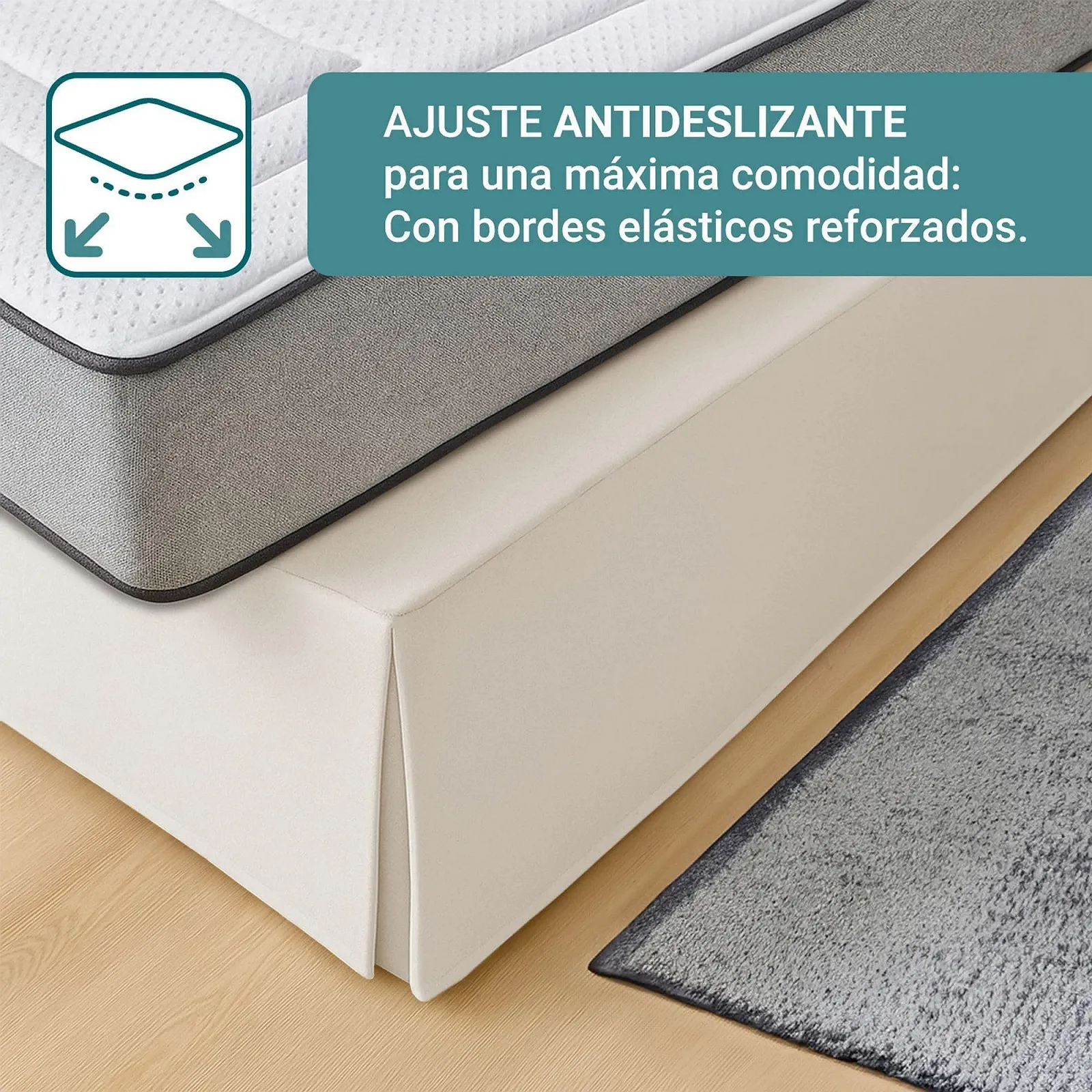 Покрывало на кровать ECOMMERC3 100 Ivory Нескользящее дышащее 105 x 190/200 см, фото №5