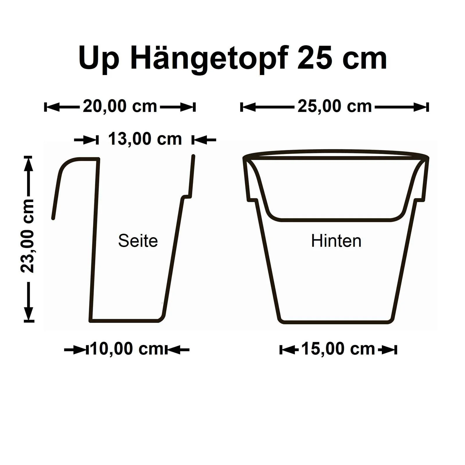 Підвісний горщик Euro3plast Up 298886G 25 см для перил Зелений, фото №7 Підвісний горщик Euro3plast Up 298886G 25 см для перил Зелений, фото №7