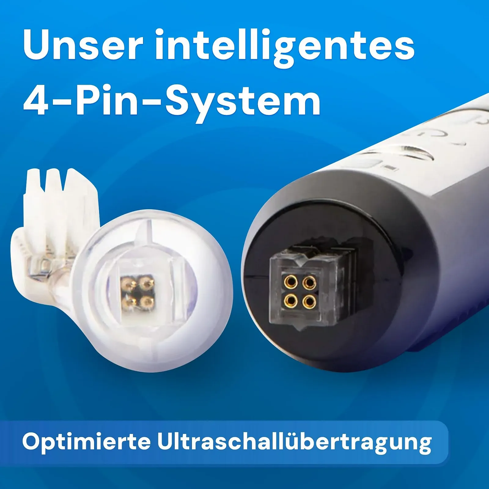 Ультразвуковая зубная щетка emmi-dent Slim 96 млн вибраций/мин 3 режима с зарядной станцией, фото №6