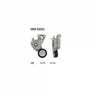 Натягувач поліклинового ременя SKF VKM 31011 для AUDI SEAT SKODA VW, середній - Фото 1