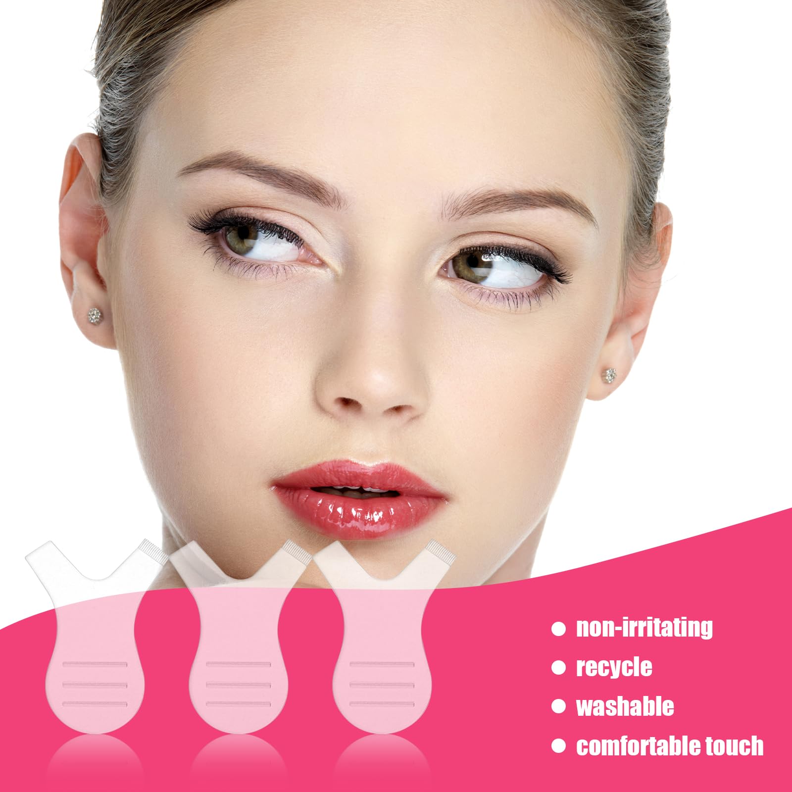 Щетка Y Shape Eyelash Comb для подъема ресниц силиконовая прозрачная 60 шт., фото №7