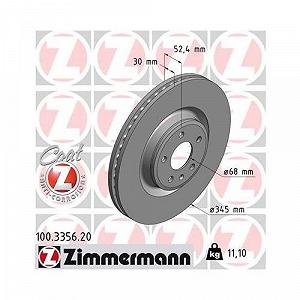 Гальмівний диск ZIMMERMANN COAT Z 100.3356.20 synthetic.ua - Фото 1