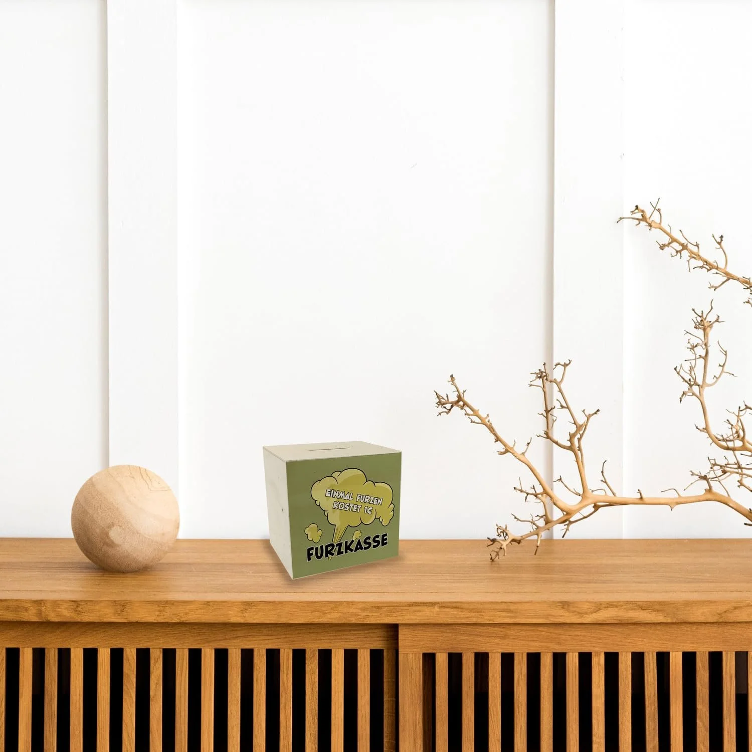 Скарбничка Einmal farten kostet 1 € Wooden Furzkasse, фото №4