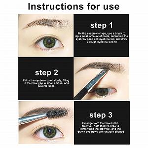 Крем для бровей Водостойкий Быстросохнущий Без изменения цвета Без головокружения Гладкий Трёхмерный Натуральный (C, Один размер) synthetic.ua - Фото 1