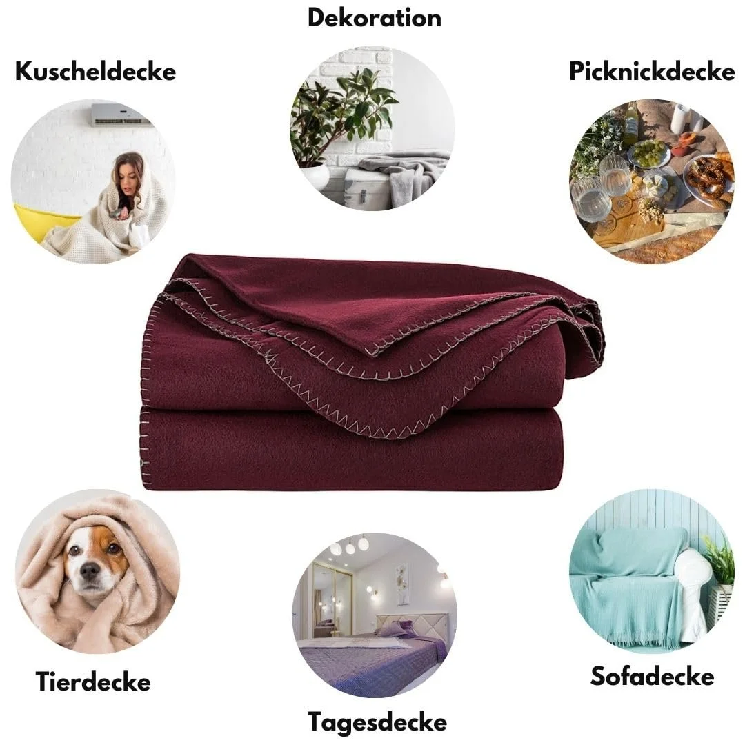 Одеяло Tarrington House Fleece 150 x 200 см Антрацит, фото №3