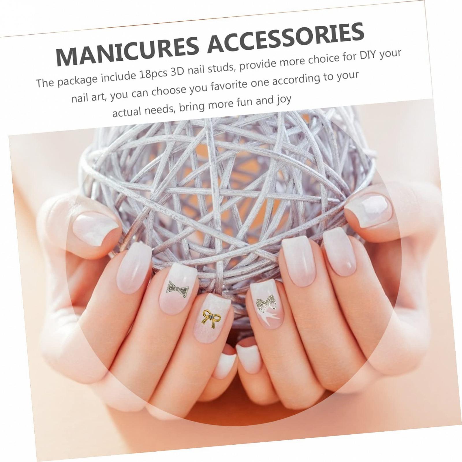 Украшения для ногтей Бабочки FRCOLOR 54шт. Элегантные украшения для маникюра, фото №3