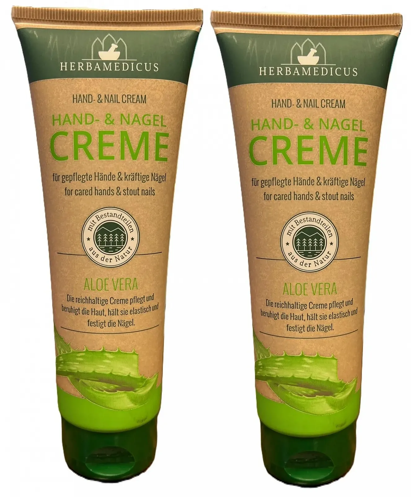 Крем для рук і ніг Herbamedicus Aloe Vera 2x 125 мл, набір з 2 штук, фото №1